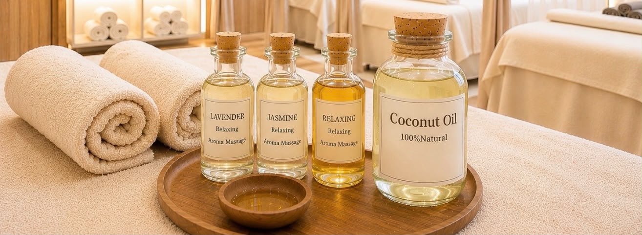 Aroma Therapy Coconut Oil Massage